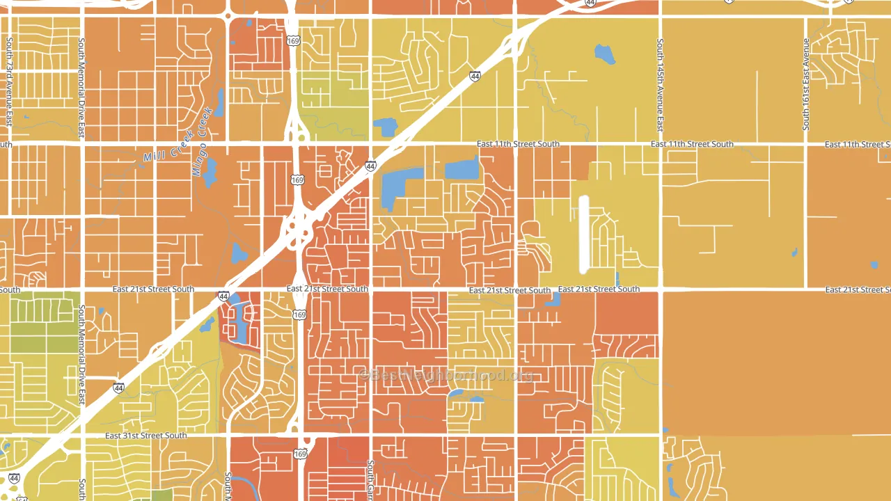 Cooper, Tulsa, OK block-group voter-turnout map