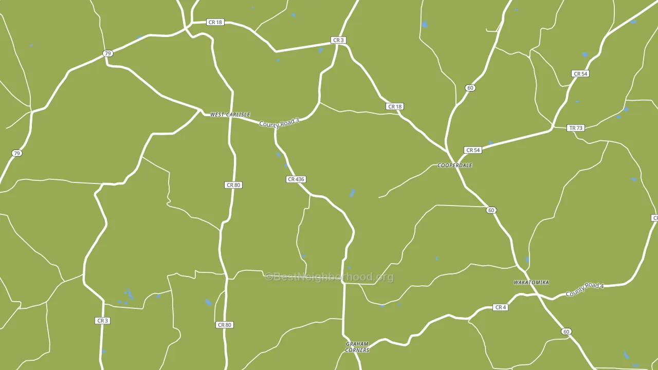 Cooperdale, OH block-group voter-turnout map