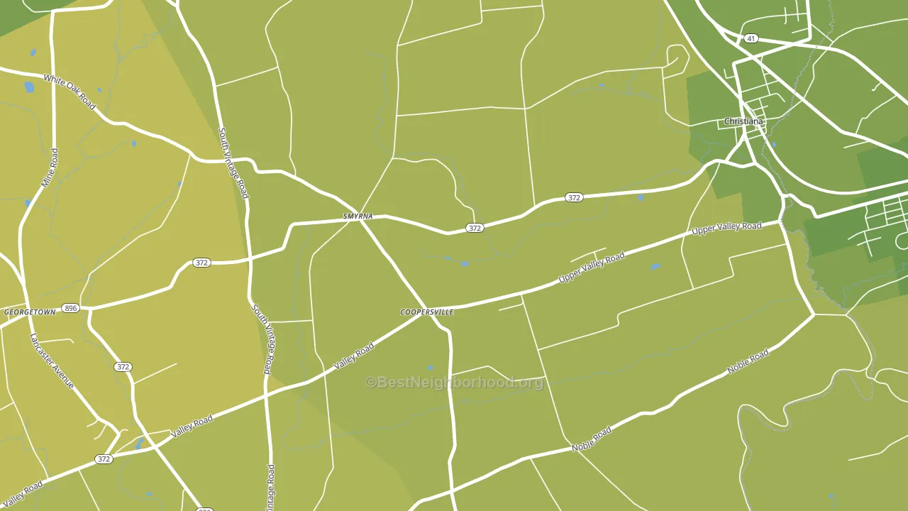 Coopersville, PA block-group voter-turnout map