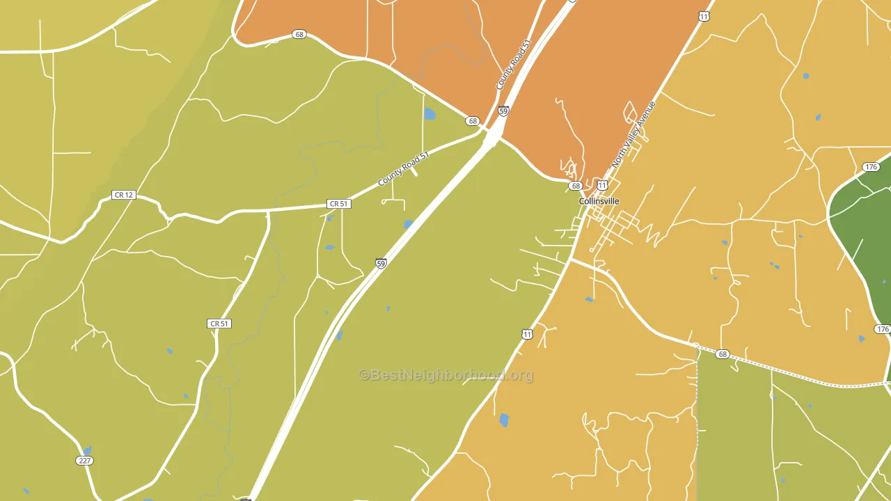 Copeland Bridge, AL block-group voter-turnout map