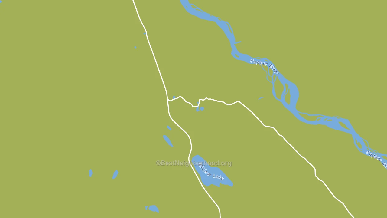Copper Center, AK block-group voter-turnout map