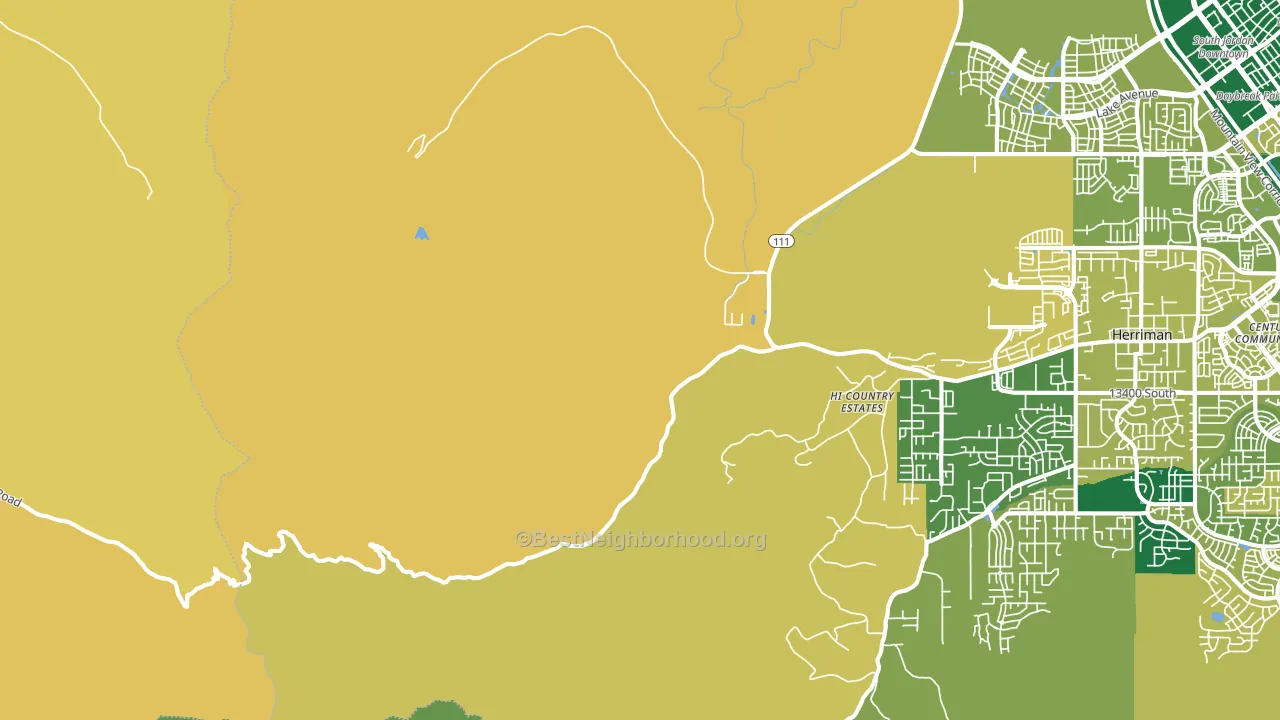 Copperton, UT block-group voter-turnout map