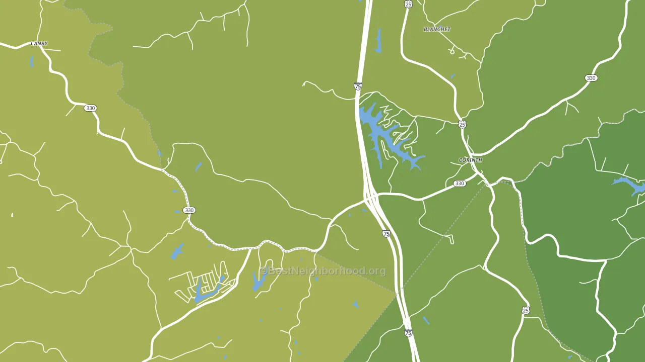 Cordova, KY block-group voter-turnout map