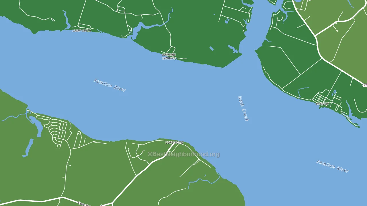 Core Point, NC block-group voter-turnout map