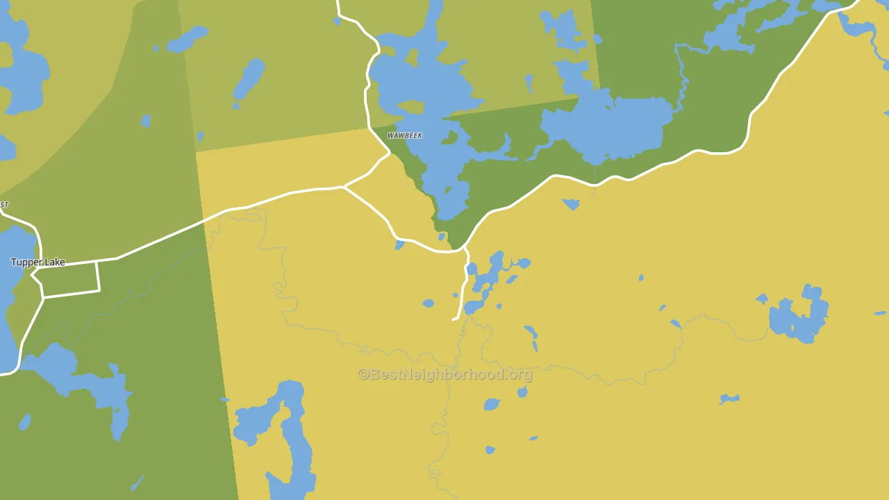 Coreys, NY block-group voter-turnout map