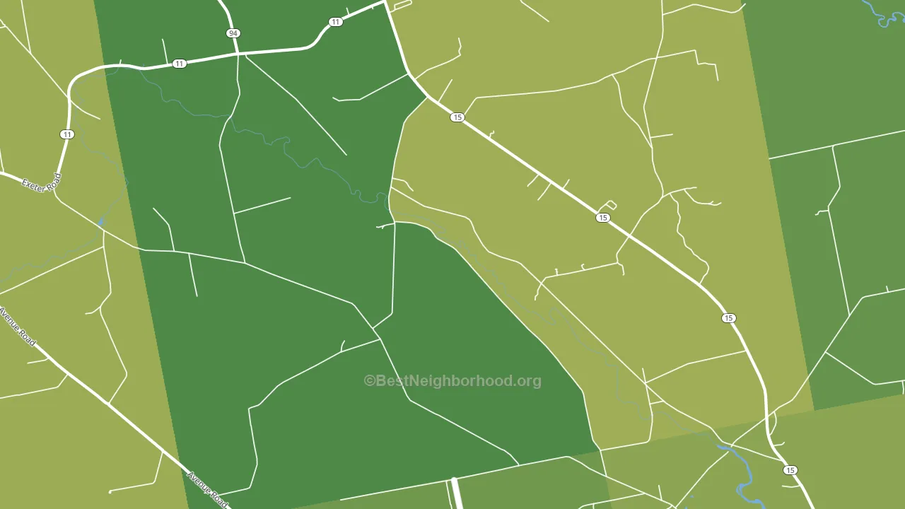 Corinth, ME block-group voter-turnout map