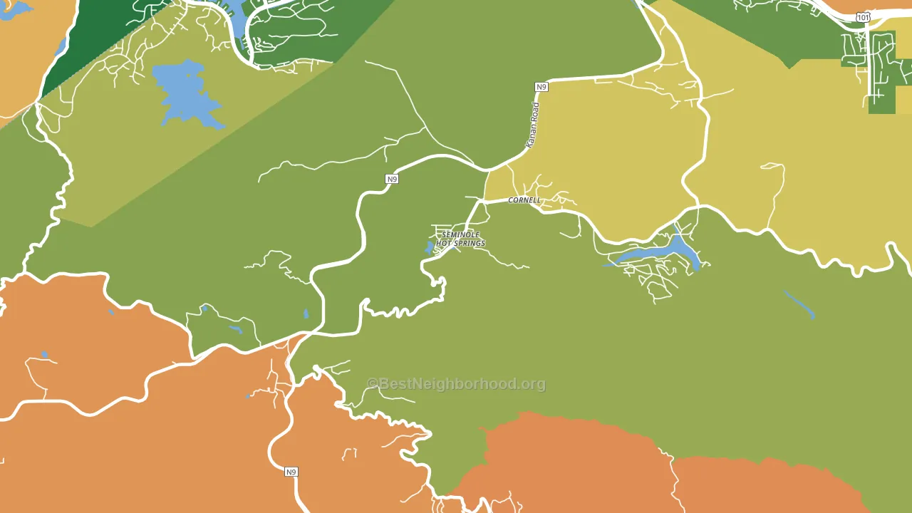 Cornell, CA block-group voter-turnout map