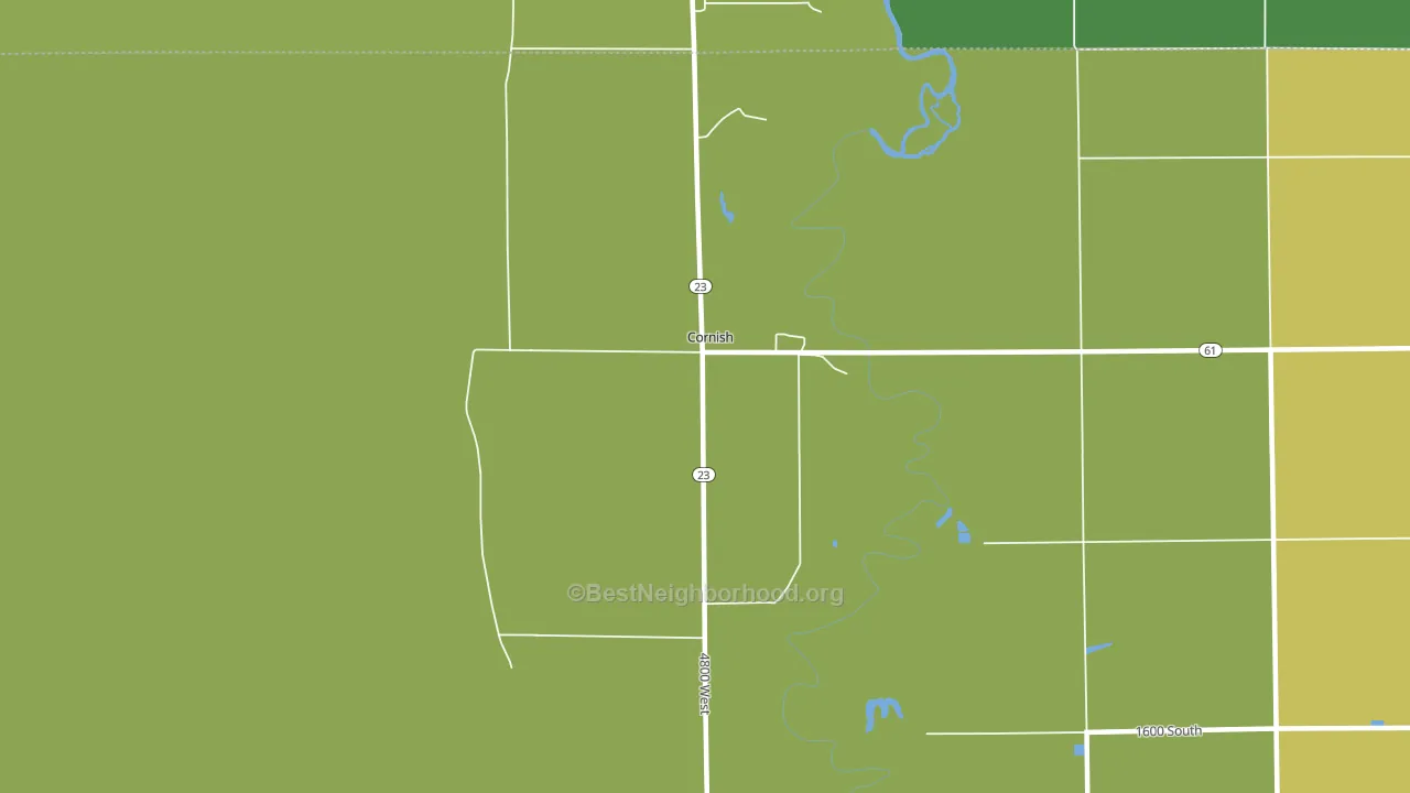 Cornish, UT block-group voter-turnout map