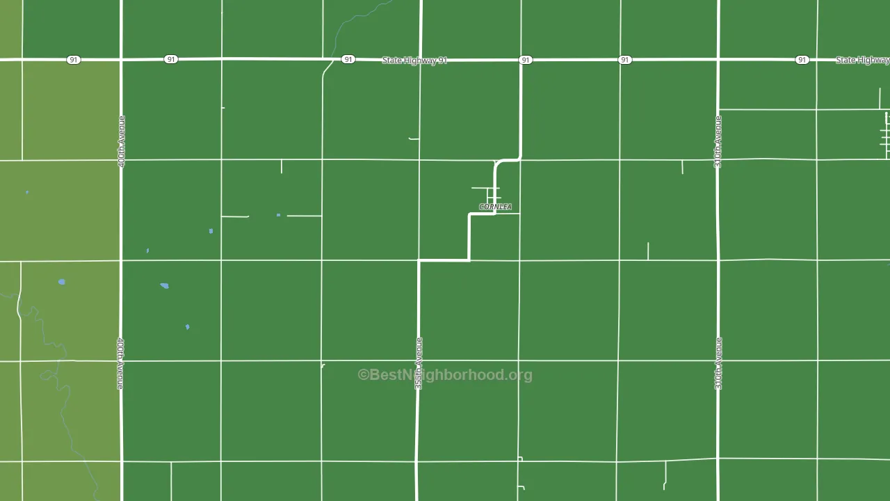 Cornlea, NE block-group voter-turnout map