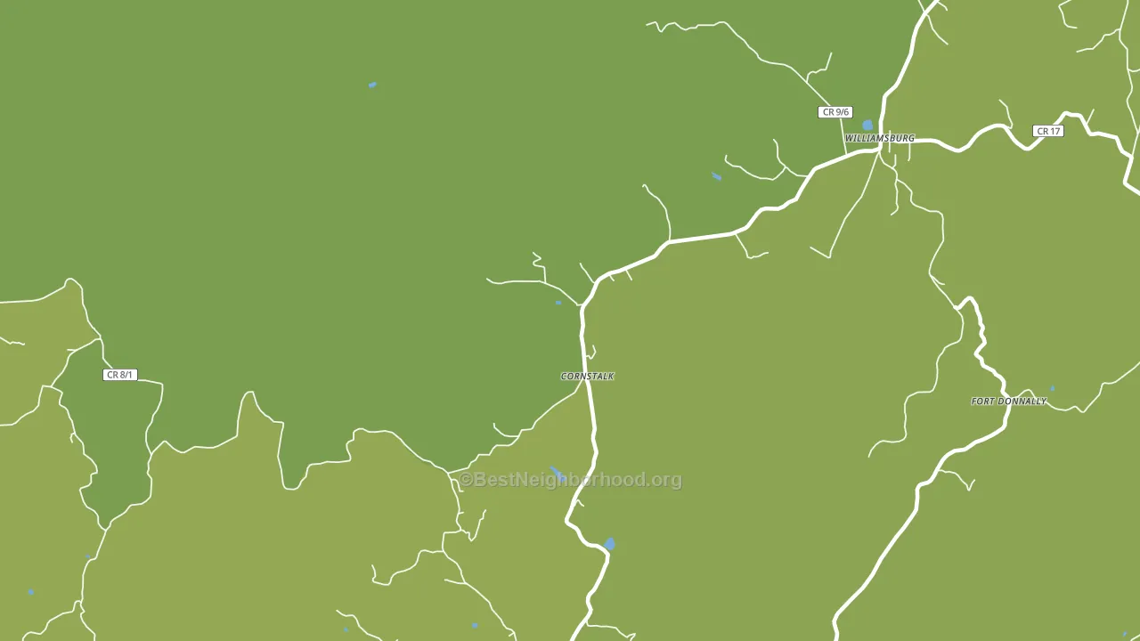 Cornstalk, WV block-group voter-turnout map