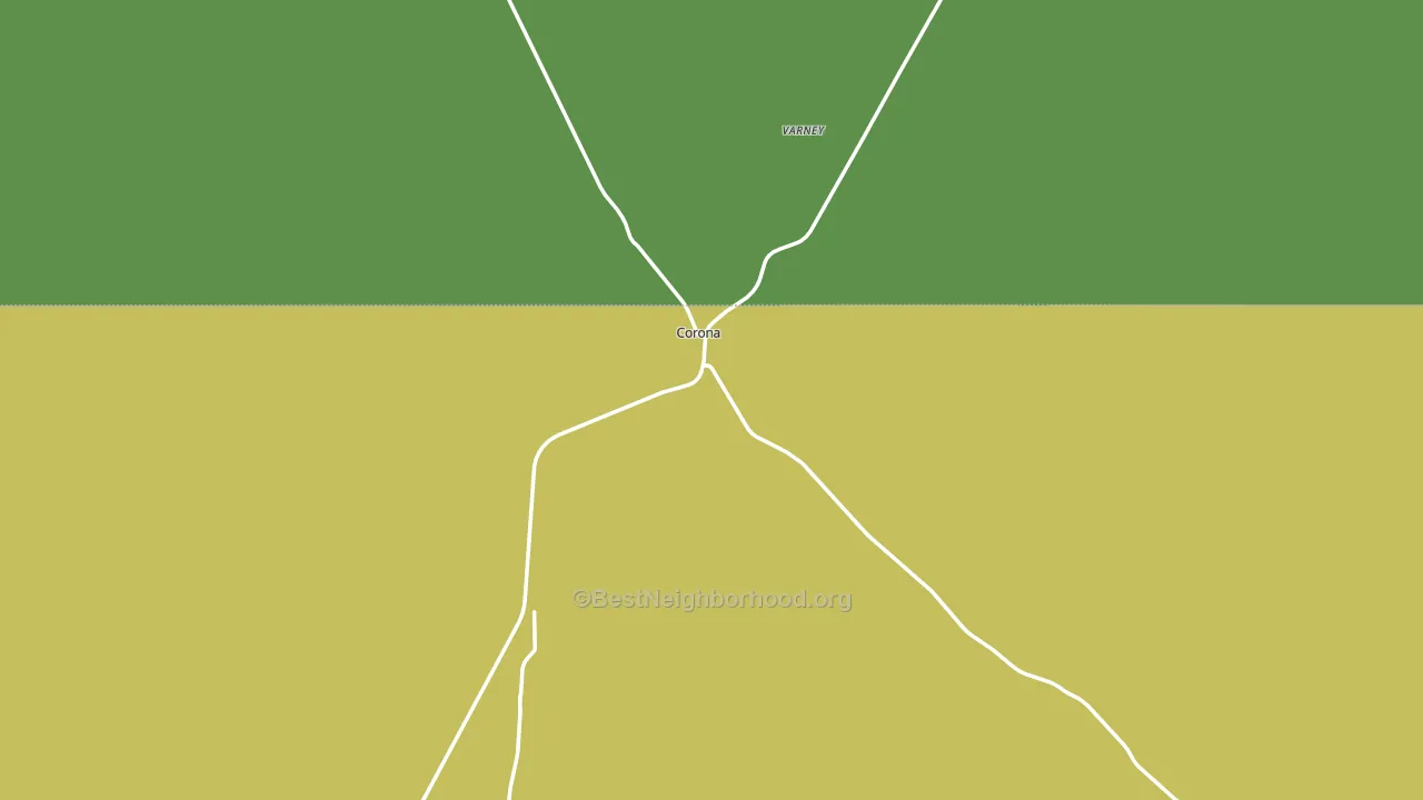 Corona, NM block-group voter-turnout map