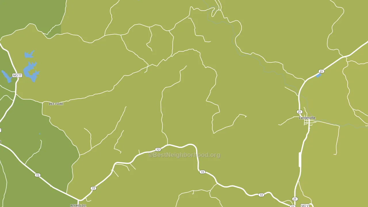Corridon, MO block-group voter-turnout map