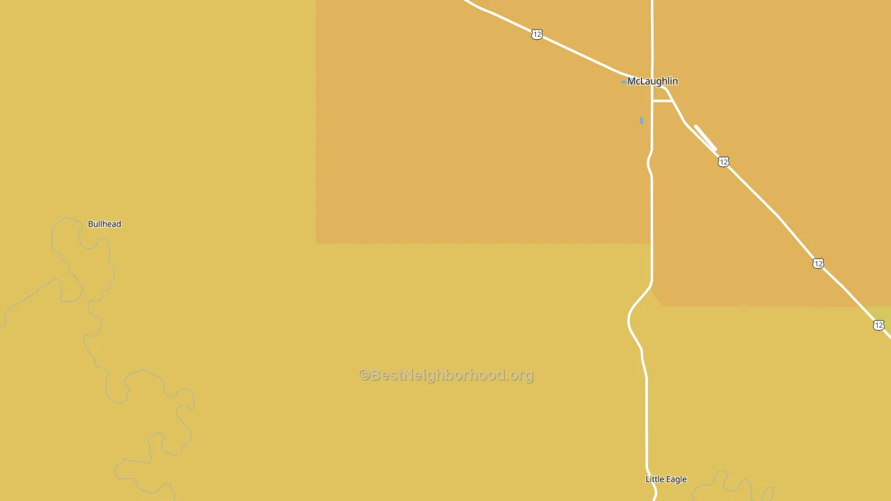 Corson County, SD block-group voter-turnout map