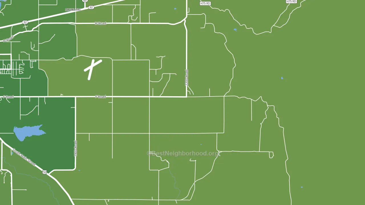 Cory, CO block-group voter-turnout map