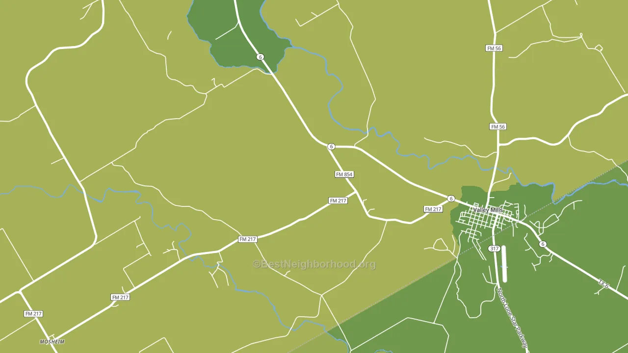 Coryell, TX block-group voter-turnout map