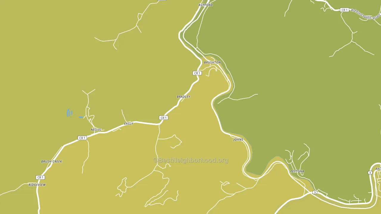 Costa, WV block-group voter-turnout map