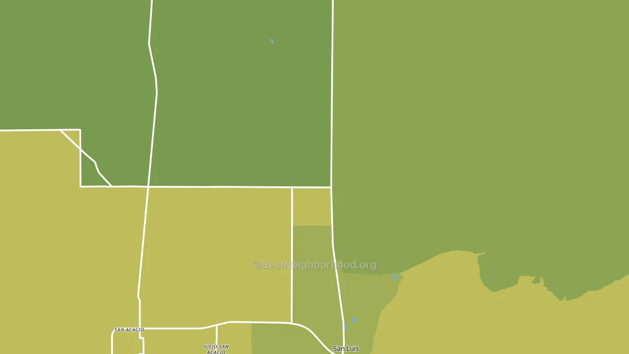 Costilla County, CO block-group voter-turnout map