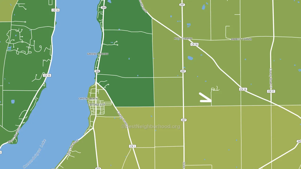 Cottage City, NY block-group voter-turnout map