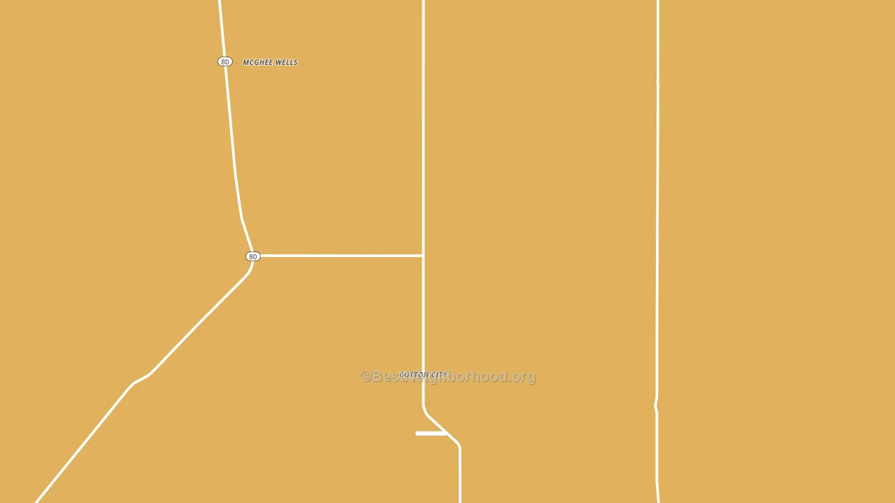 Cotton City, NM block-group voter-turnout map