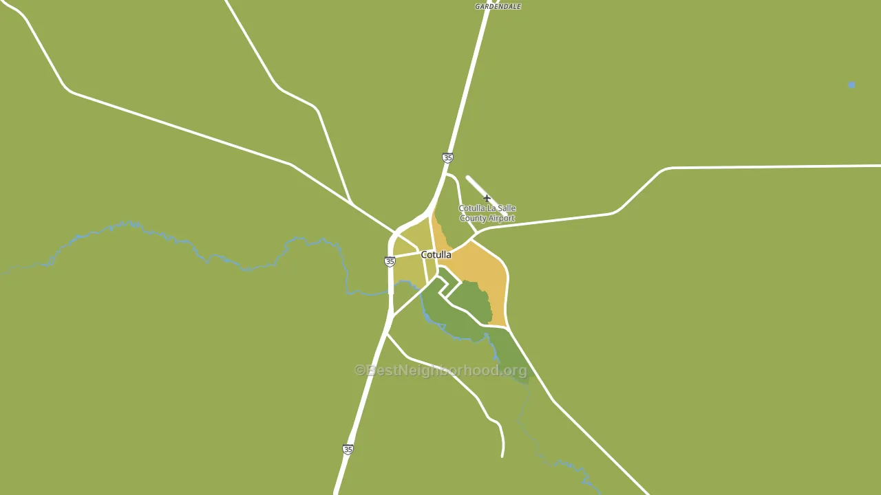 Cotulla, TX block-group voter-turnout map