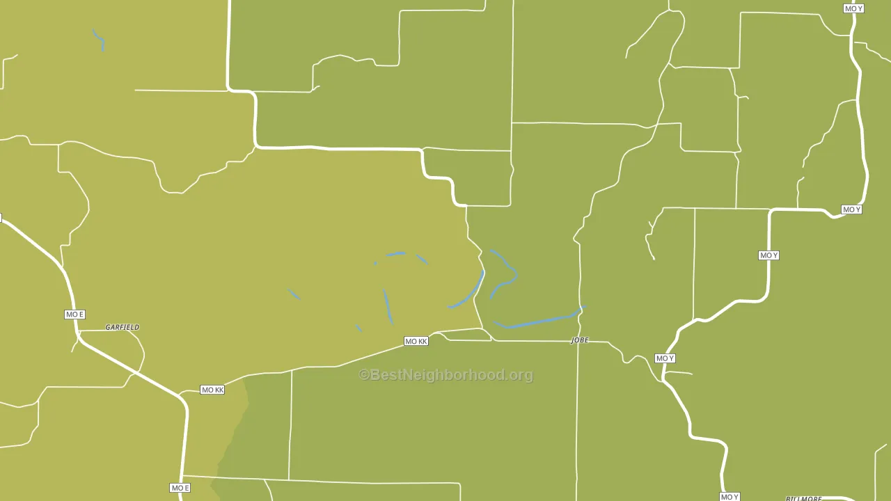 Couch, MO block-group voter-turnout map