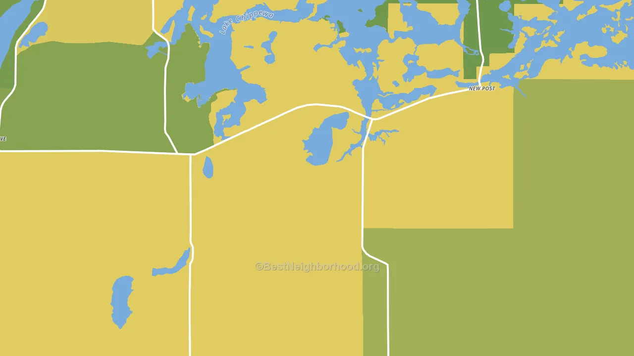 Couderay, WI block-group voter-turnout map