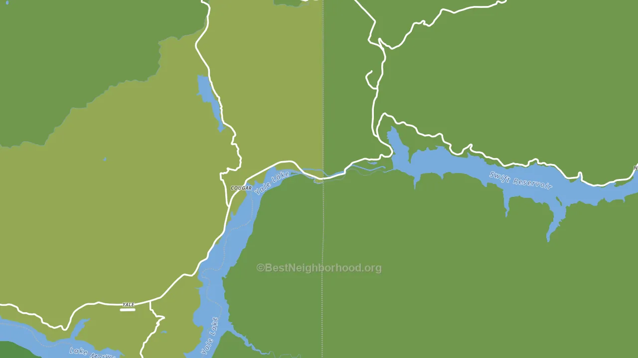 Cougar, WA block-group voter-turnout map