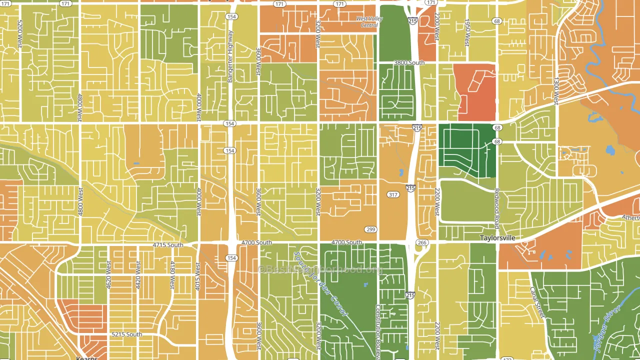 Country Squire Estates, West Valley City, UT block-group voter-turnout map