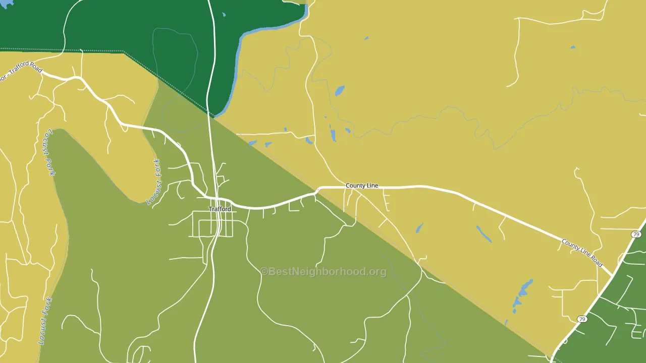 County Line, AL block-group voter-turnout map
