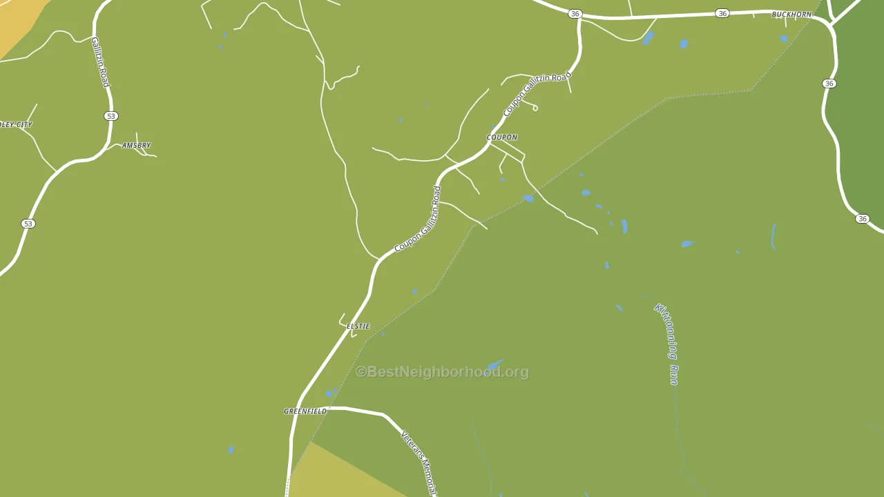 Coupon, PA block-group voter-turnout map