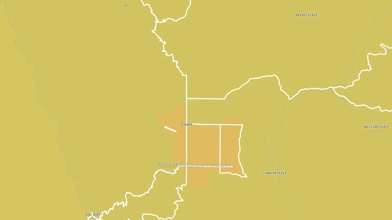 Covelo, CA block-group voter-turnout map