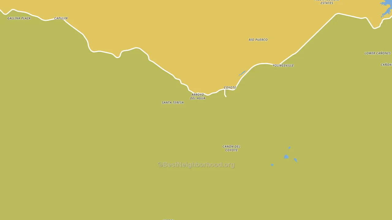 Coyote, NM block-group voter-turnout map