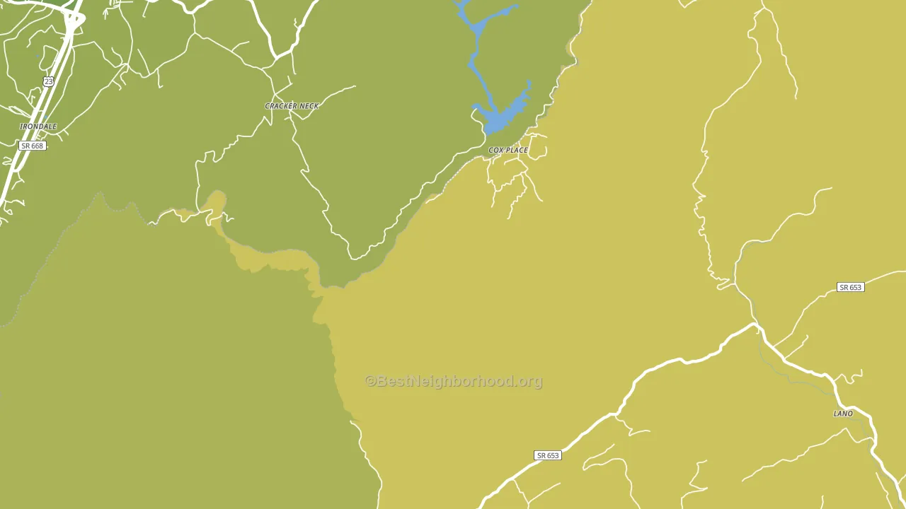 Cracker Neck, VA block-group voter-turnout map