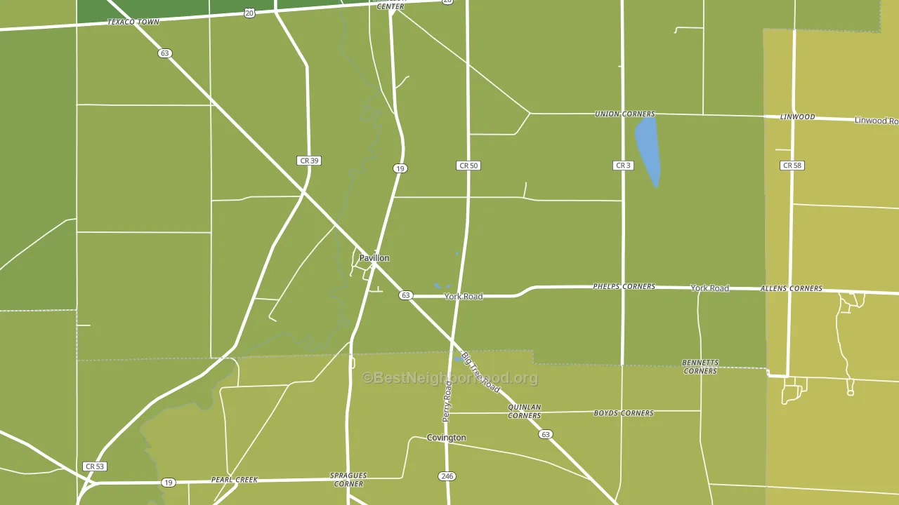 Craigs, NY block-group voter-turnout map
