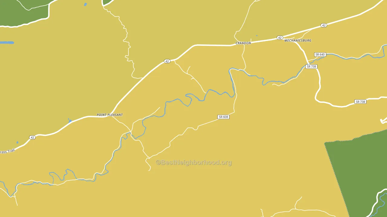 Crandon, VA block-group voter-turnout map