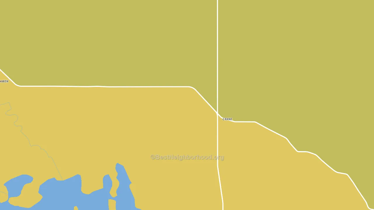 Crane, OR block-group voter-turnout map