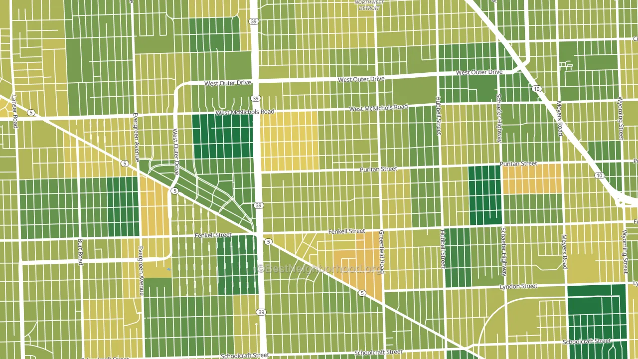 Crary-St Marys, Detroit, MI block-group voter-turnout map
