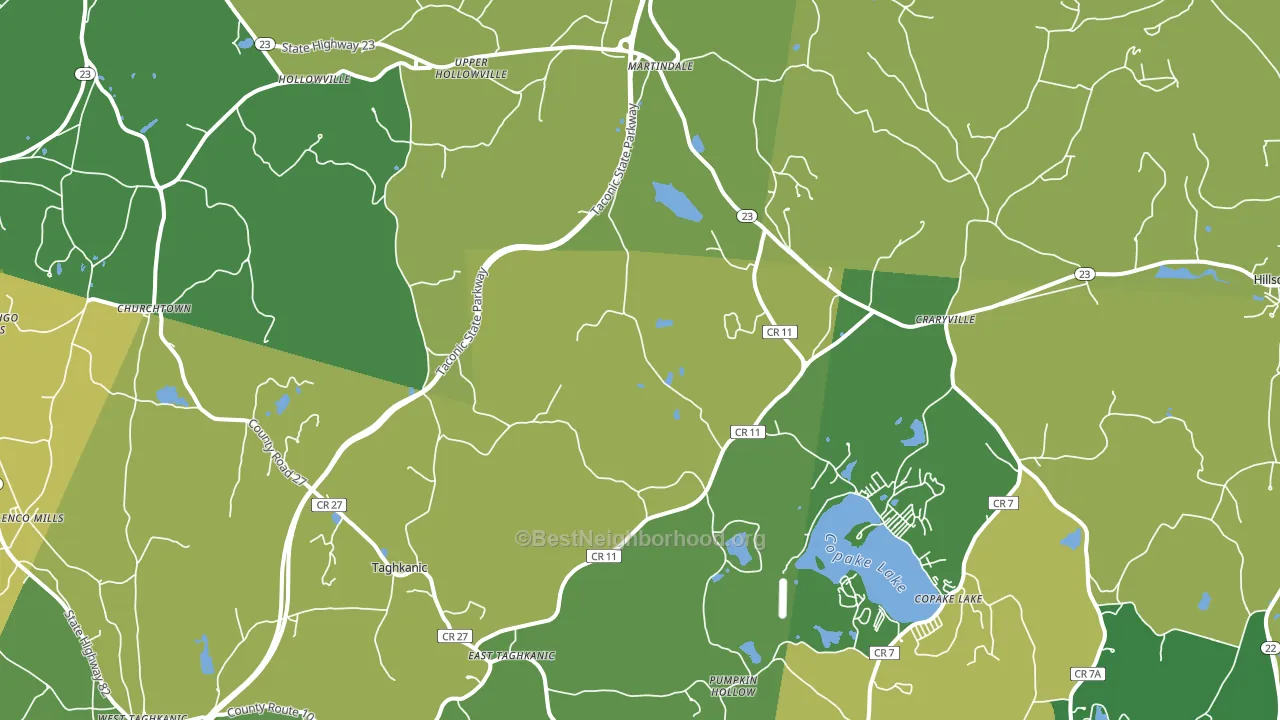 Craryville, NY block-group voter-turnout map