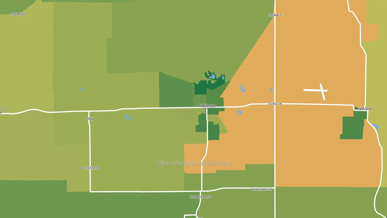 Crawford County, IL block-group voter-turnout map