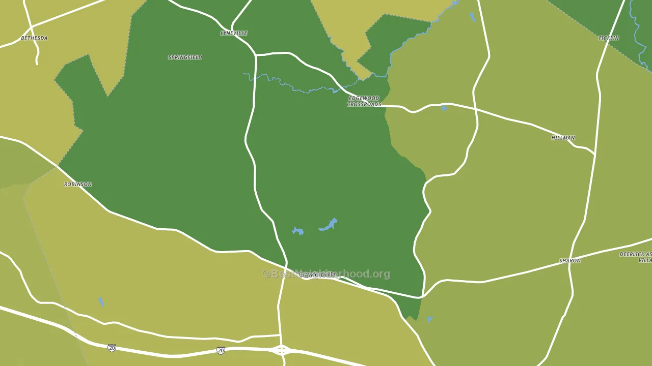 Crawfordville, GA block-group voter-turnout map