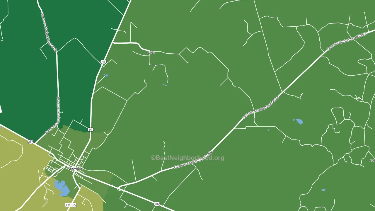 Crecy, TX block-group voter-turnout map