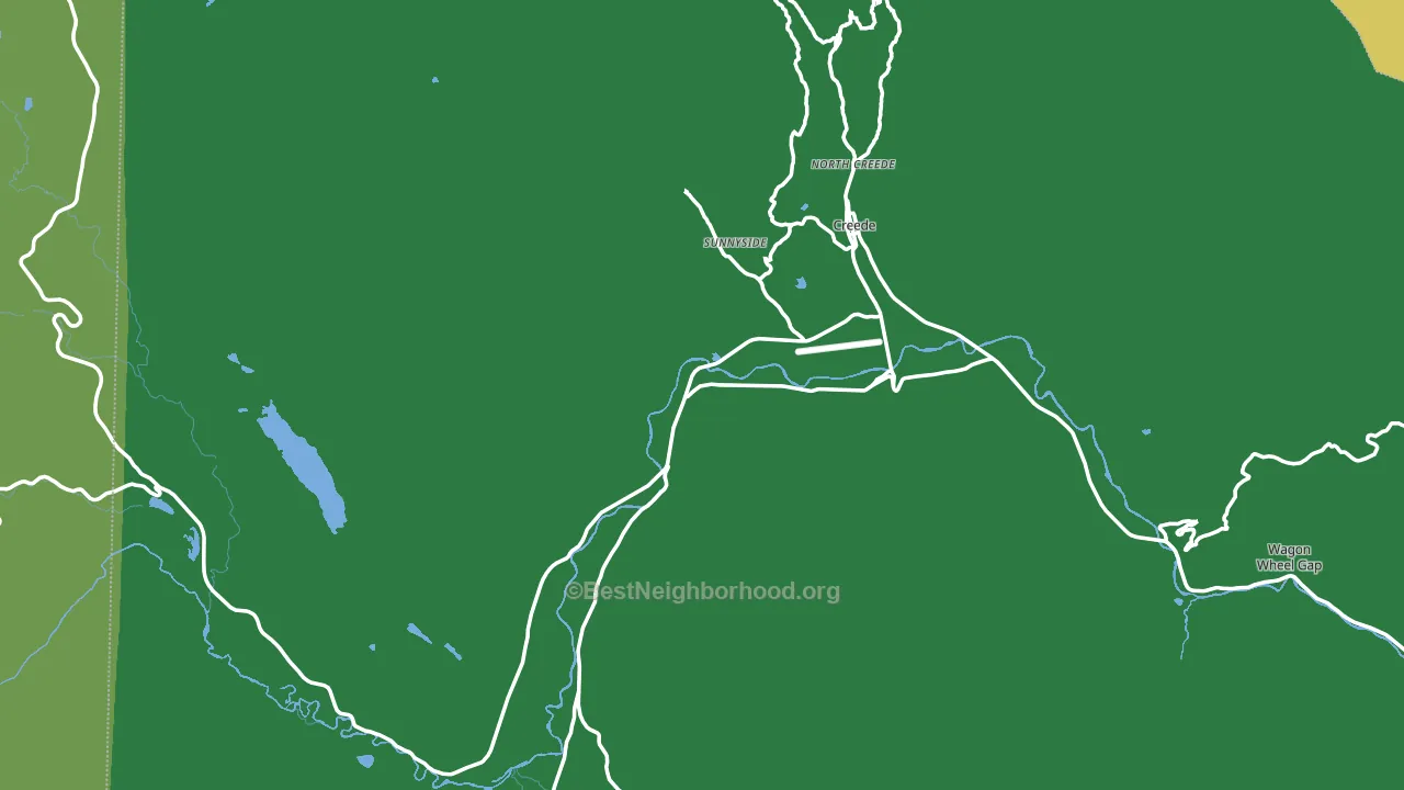 Creede, CO block-group voter-turnout map
