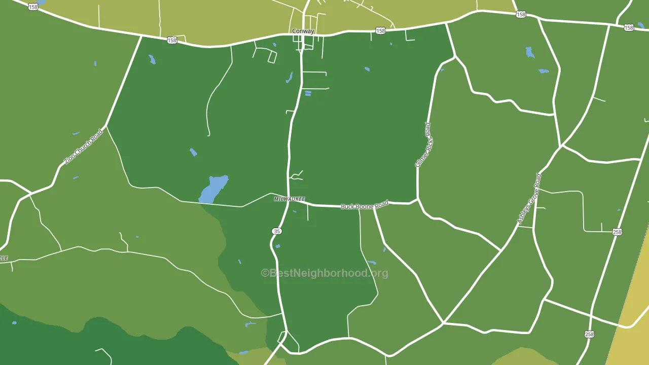Creeksville, NC block-group voter-turnout map