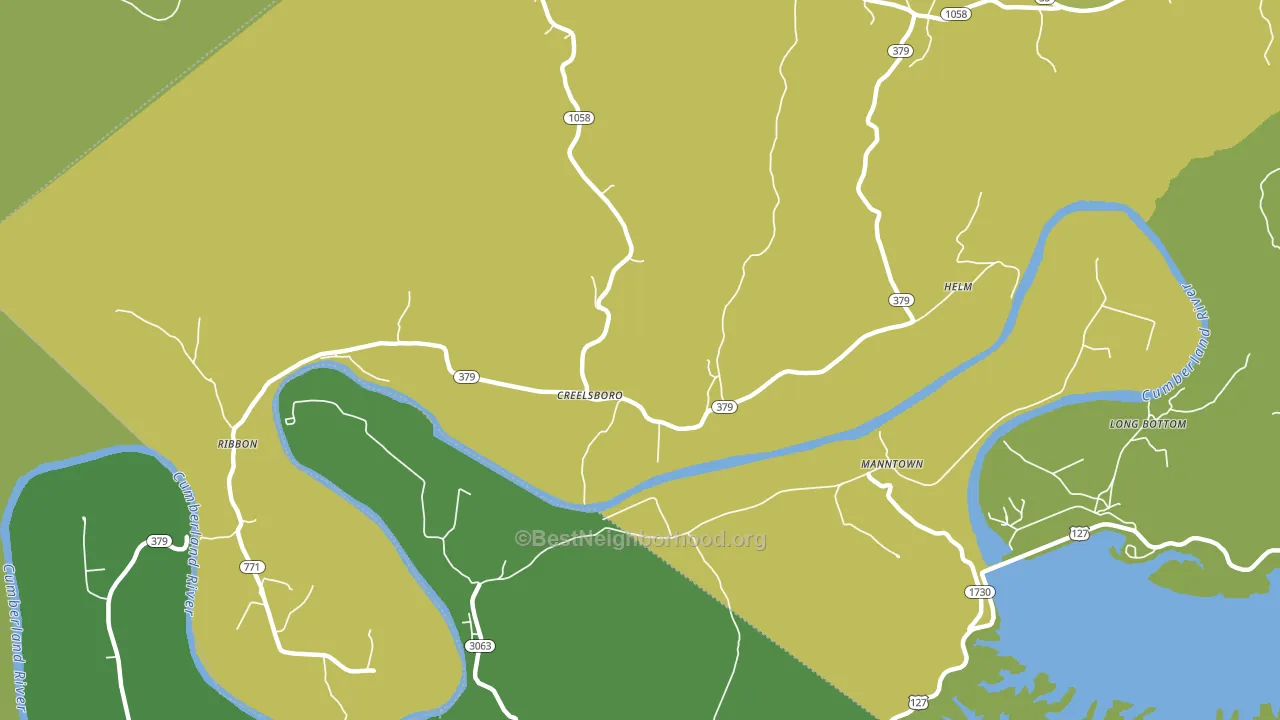 Creelsboro, KY block-group voter-turnout map