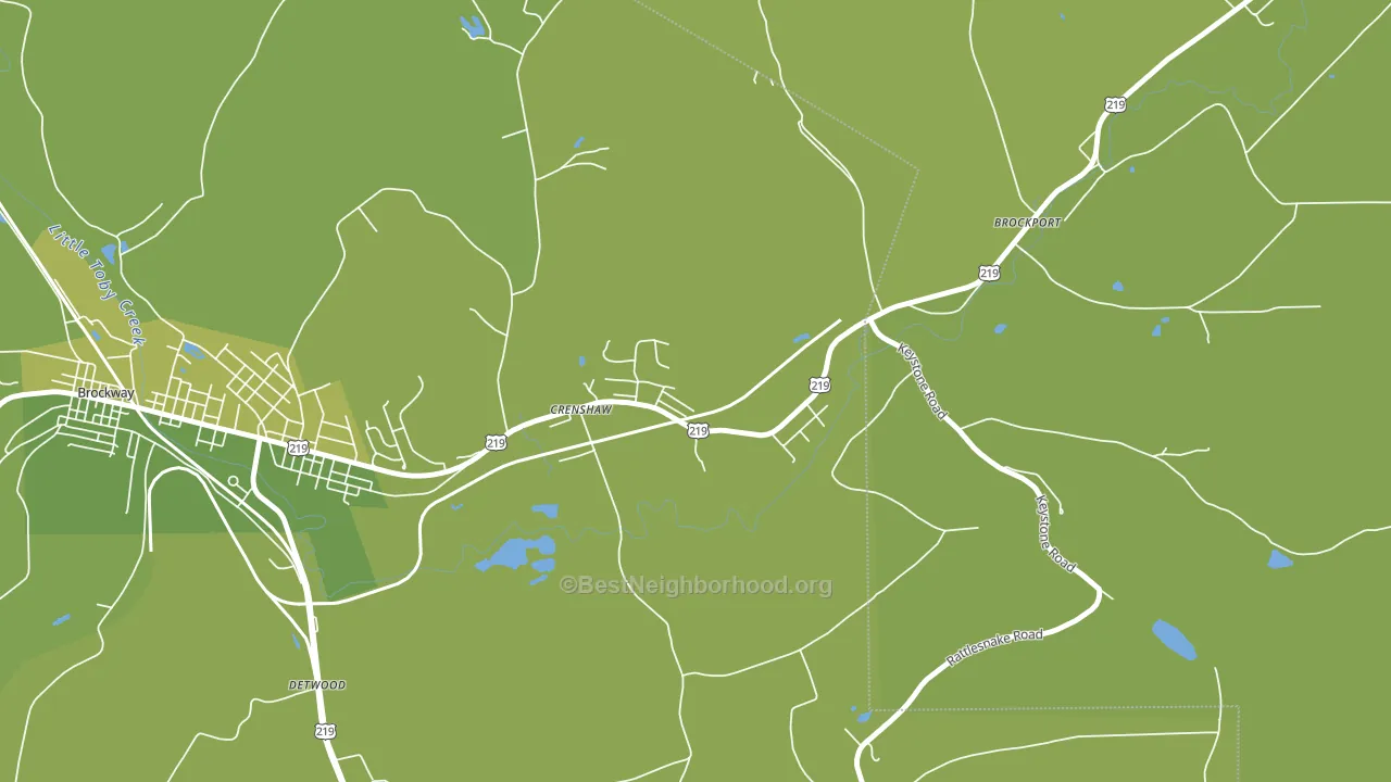 Crenshaw, PA block-group voter-turnout map