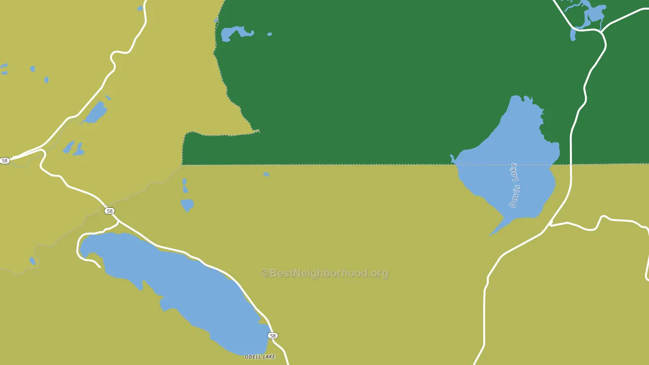Crescent Lake Junction, OR block-group voter-turnout map