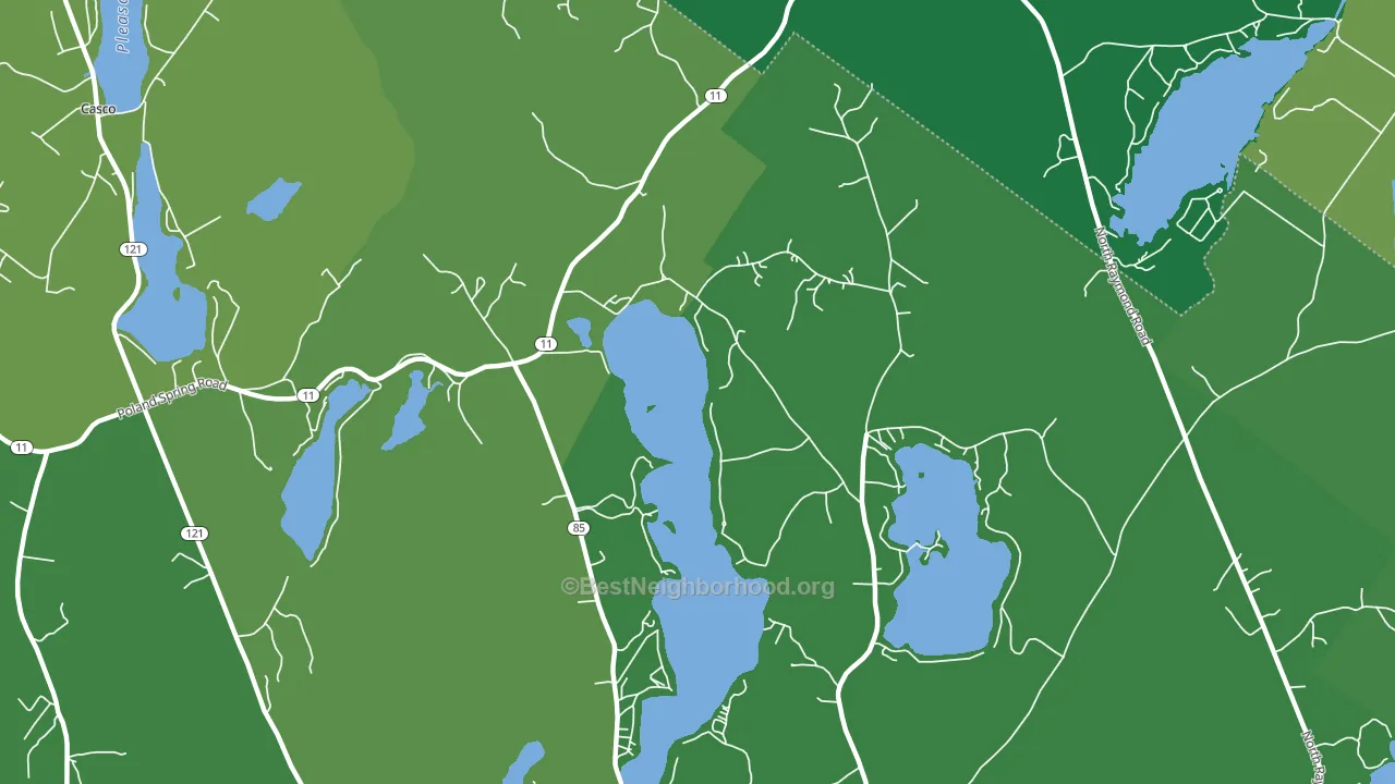 Crescent Lake, ME block-group voter-turnout map