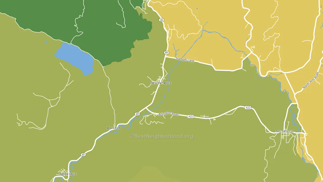 Crescent Mills, CA block-group voter-turnout map