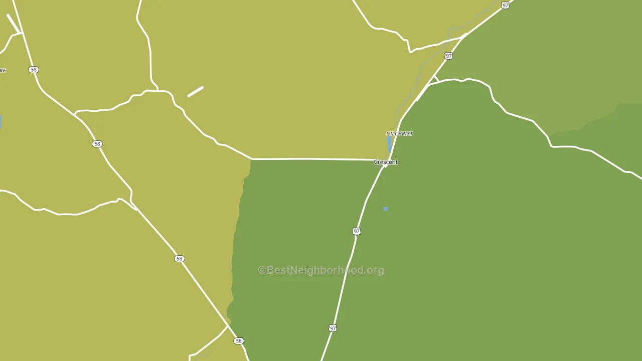 Crescent, OR block-group voter-turnout map