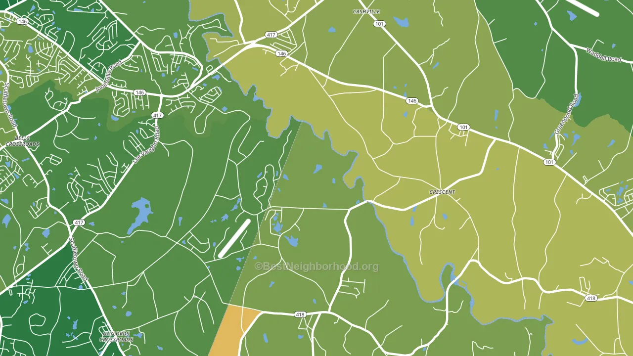 Crescent, SC block-group voter-turnout map